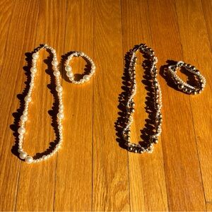 Crewcuts Pearl and Gold Kids Jewelry Set